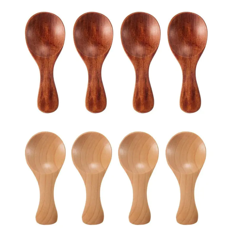 4-Piece Handcrafted Mini Wooden Spoons Set