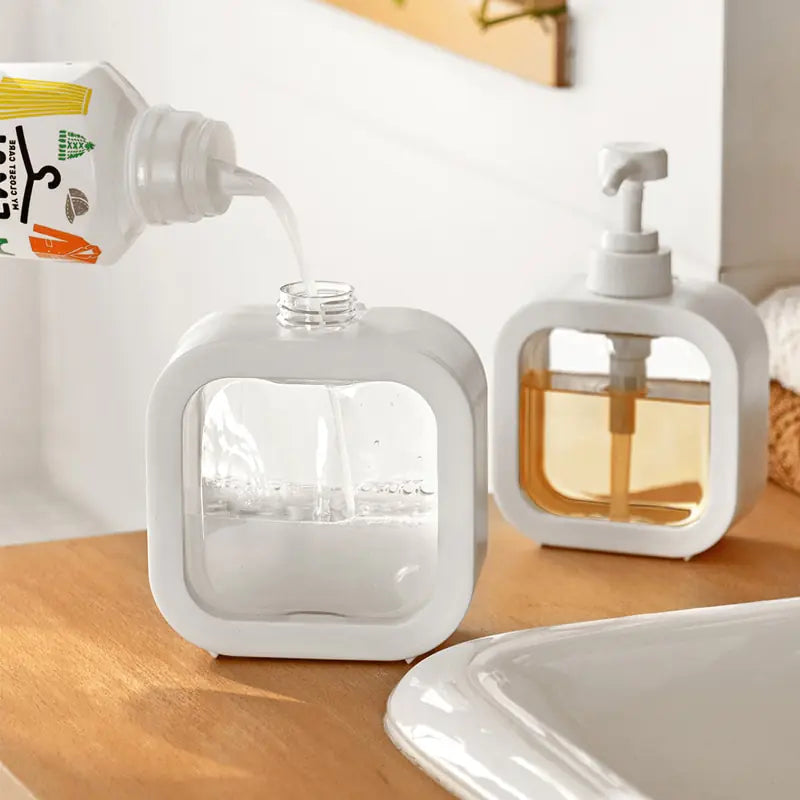 Sleek & Sustainable: Refillable Soap & Lotion Pump Bottle