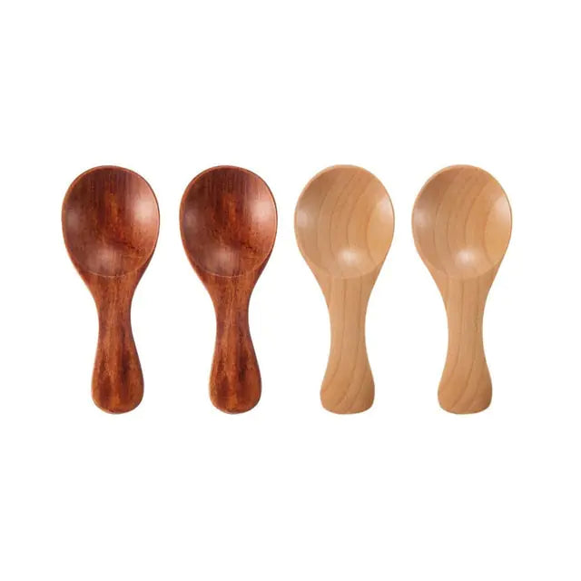 4-Piece Handcrafted Mini Wooden Spoons Set