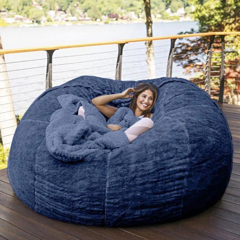 Grande Luxe Faux Fur Bean Bag