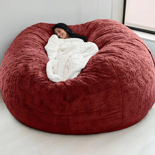 Grande Luxe Faux Fur Bean Bag