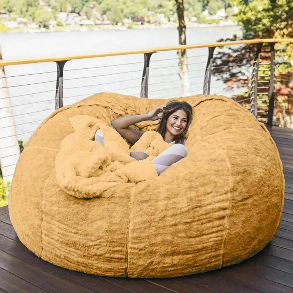 Grande Luxe Faux Fur Bean Bag