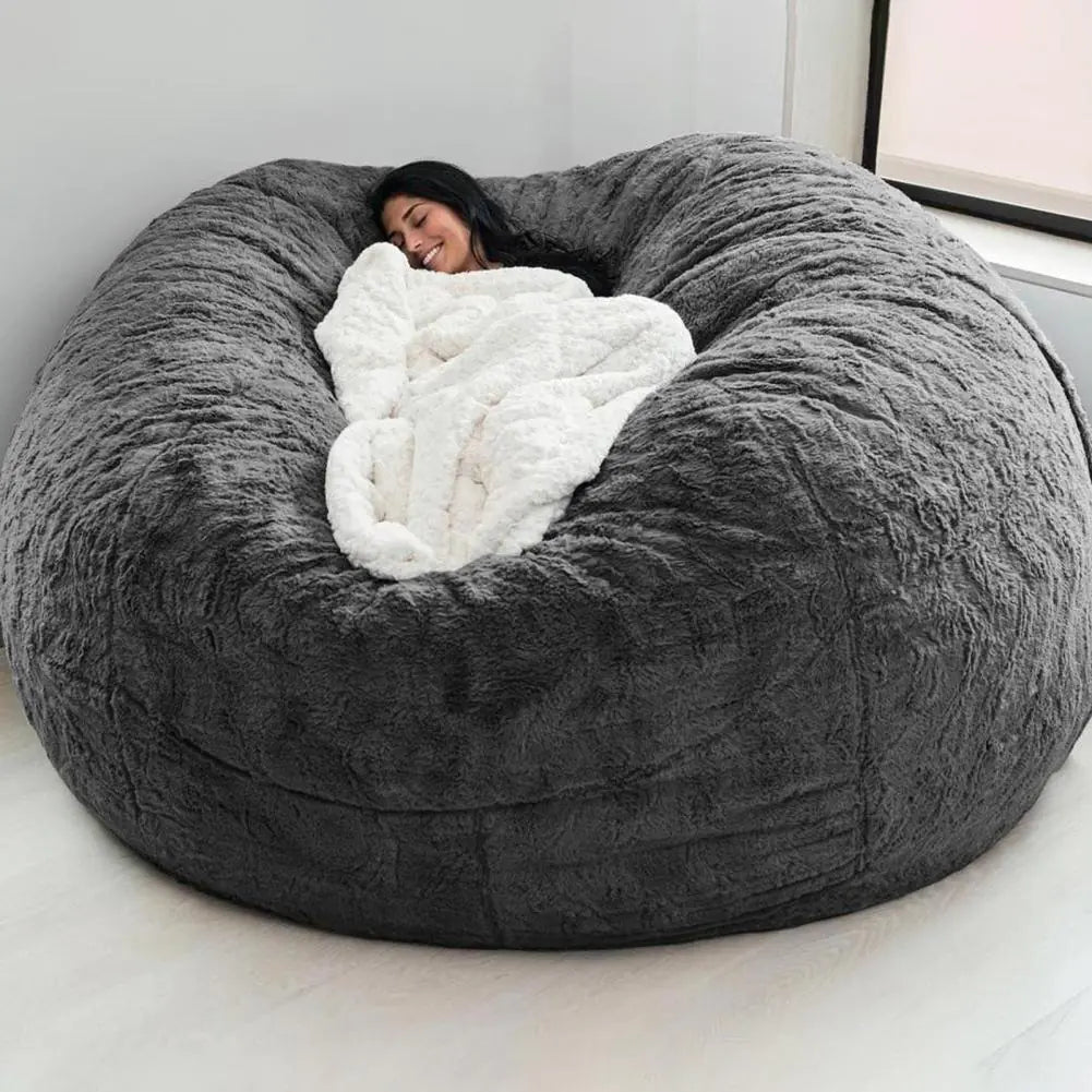 Grande Luxe Faux Fur Bean Bag